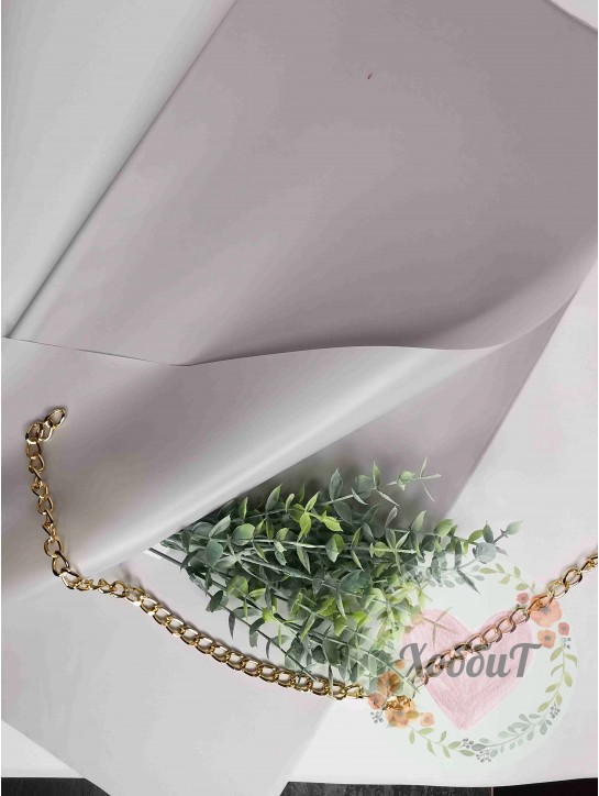 Пленка для цветов матовая однотонная 58*58см (светло-серый), 3листа